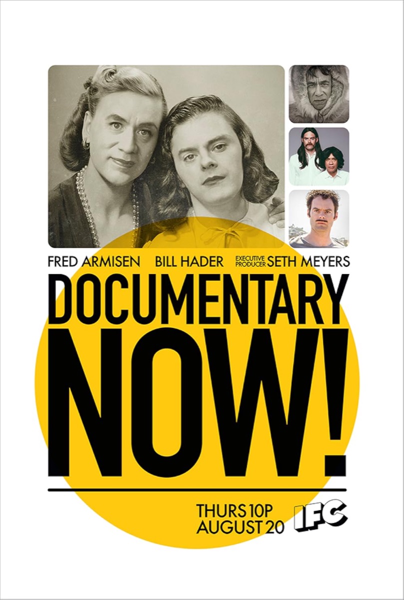Documentary Now! series poster featuring Fred Armisen and Bill Hader